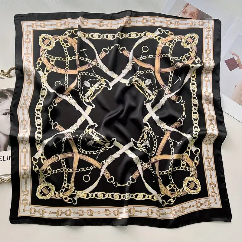 Kalsten | Retro Korean Style Faux Silk Scarf