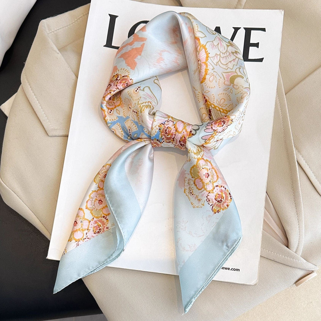 Kalsten | Retro Korean Style Faux Silk Scarf
