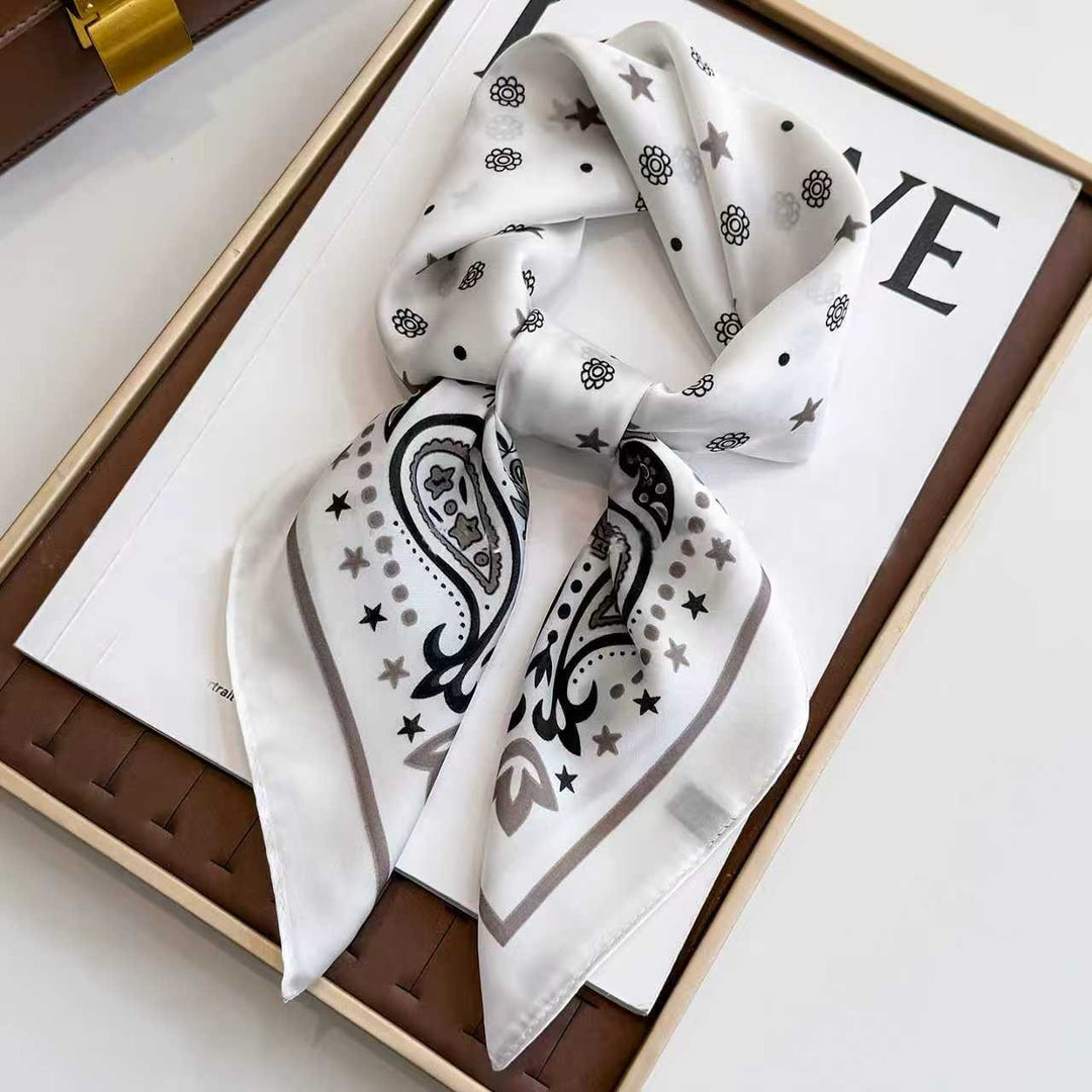 Kalsten | Retro Korean Style Faux Silk Scarf