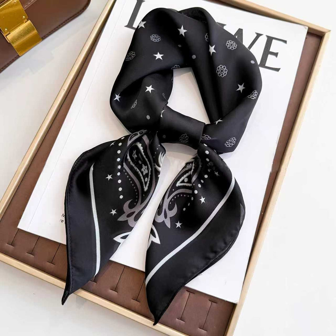 Kalsten | Retro Korean Style Faux Silk Scarf