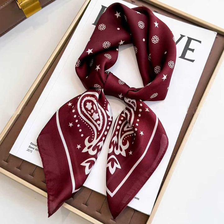 Kalsten | Retro Korean Style Faux Silk Scarf