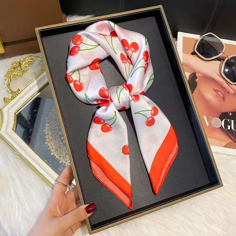 Kalsten | Retro Korean Style Faux Silk Scarf