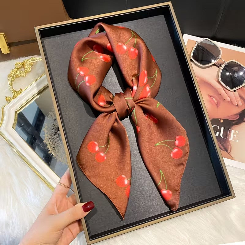 Kalsten | Retro Korean Style Faux Silk Scarf