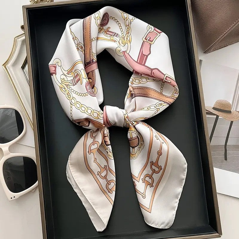 Kalsten | Retro Korean Style Faux Silk Scarf
