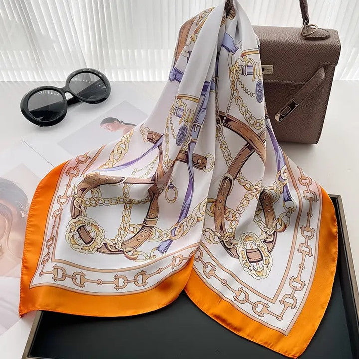 Kalsten | Retro Korean Style Faux Silk Scarf