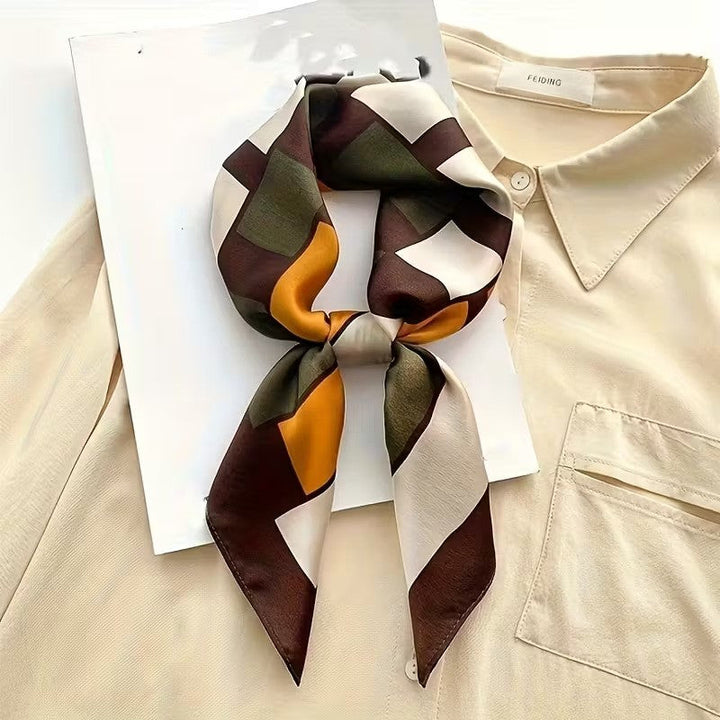 Kalsten | Retro Korean Style Faux Silk Scarf
