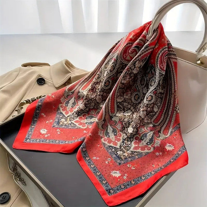Kalsten | Retro Korean Style Faux Silk Scarf