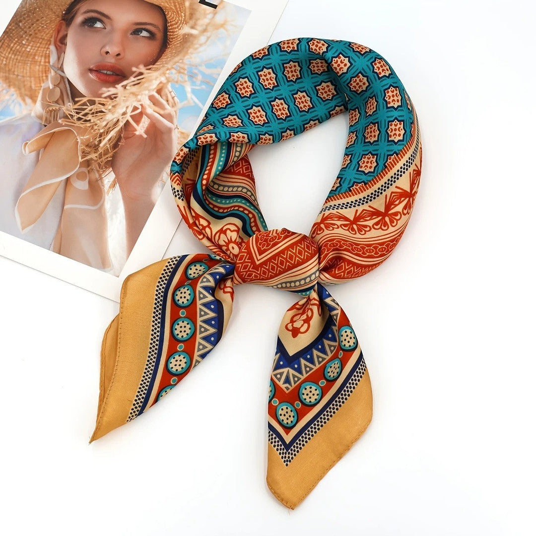 Kalsten | Retro Korean Style Faux Silk Scarf