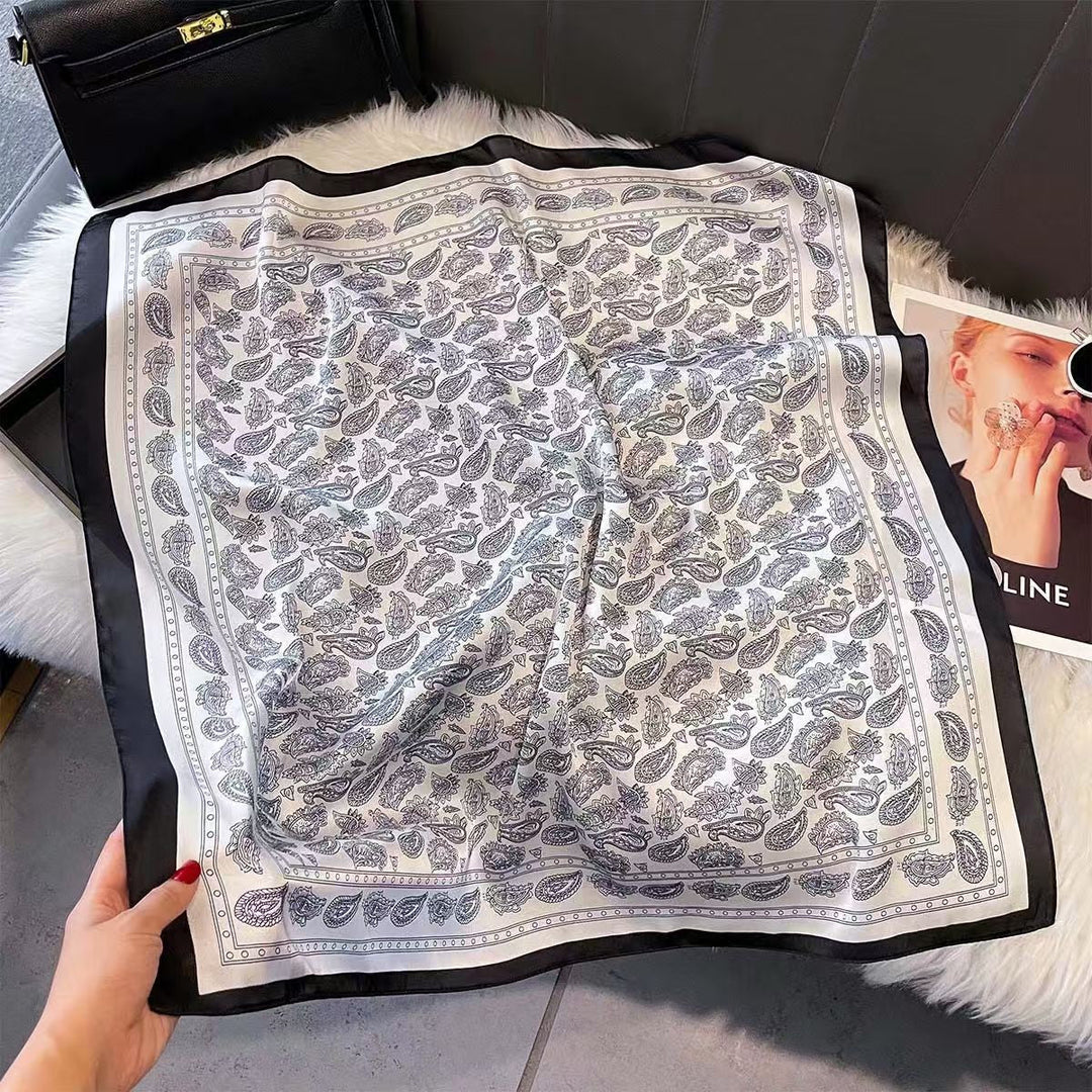 Kalsten | Retro Korean Style Faux Silk Scarf