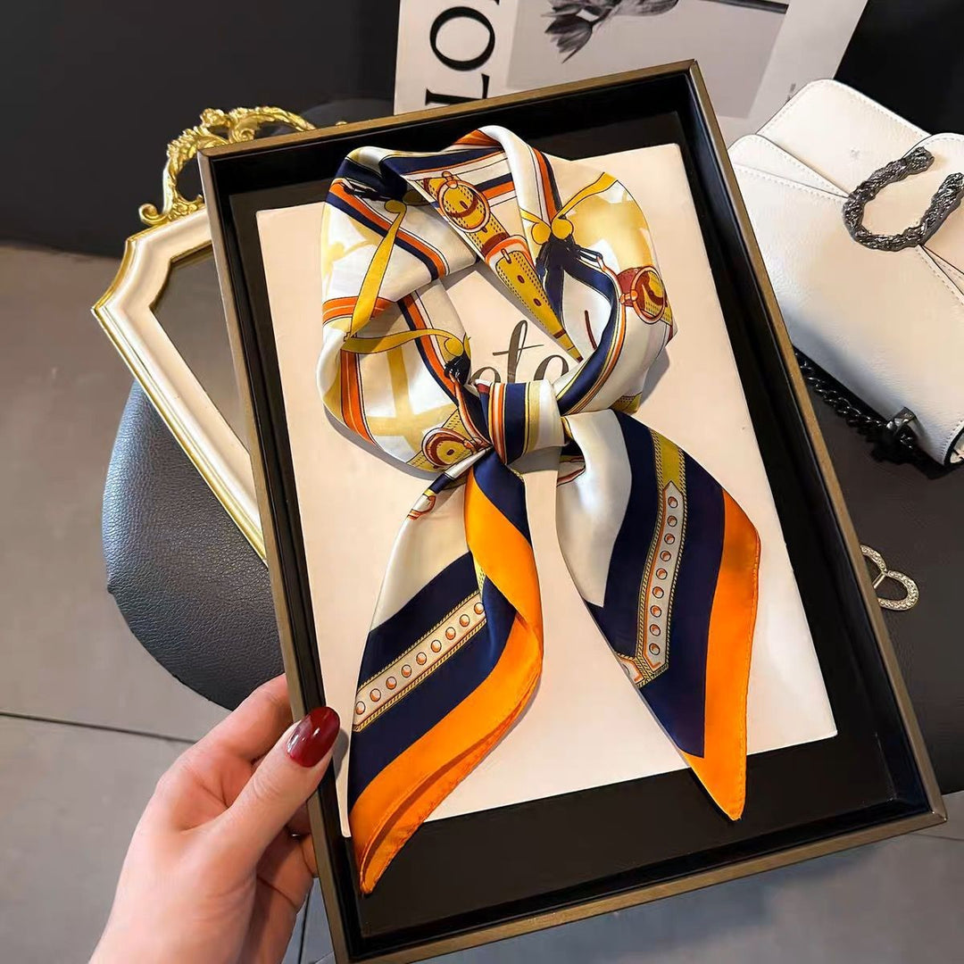 Kalsten | Retro Korean Style Faux Silk Scarf