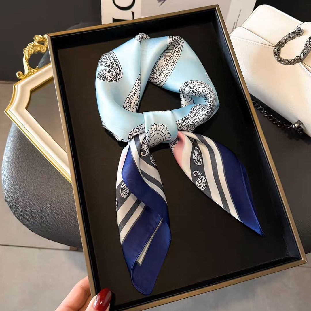 Kalsten | Retro Korean Style Faux Silk Scarf
