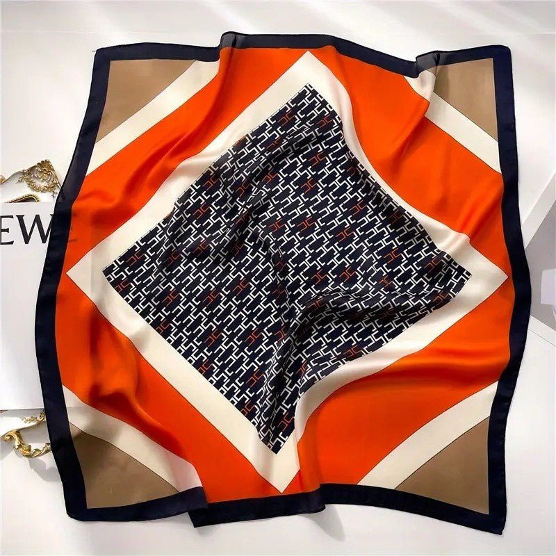 Kalsten | Retro Korean Style Faux Silk Scarf