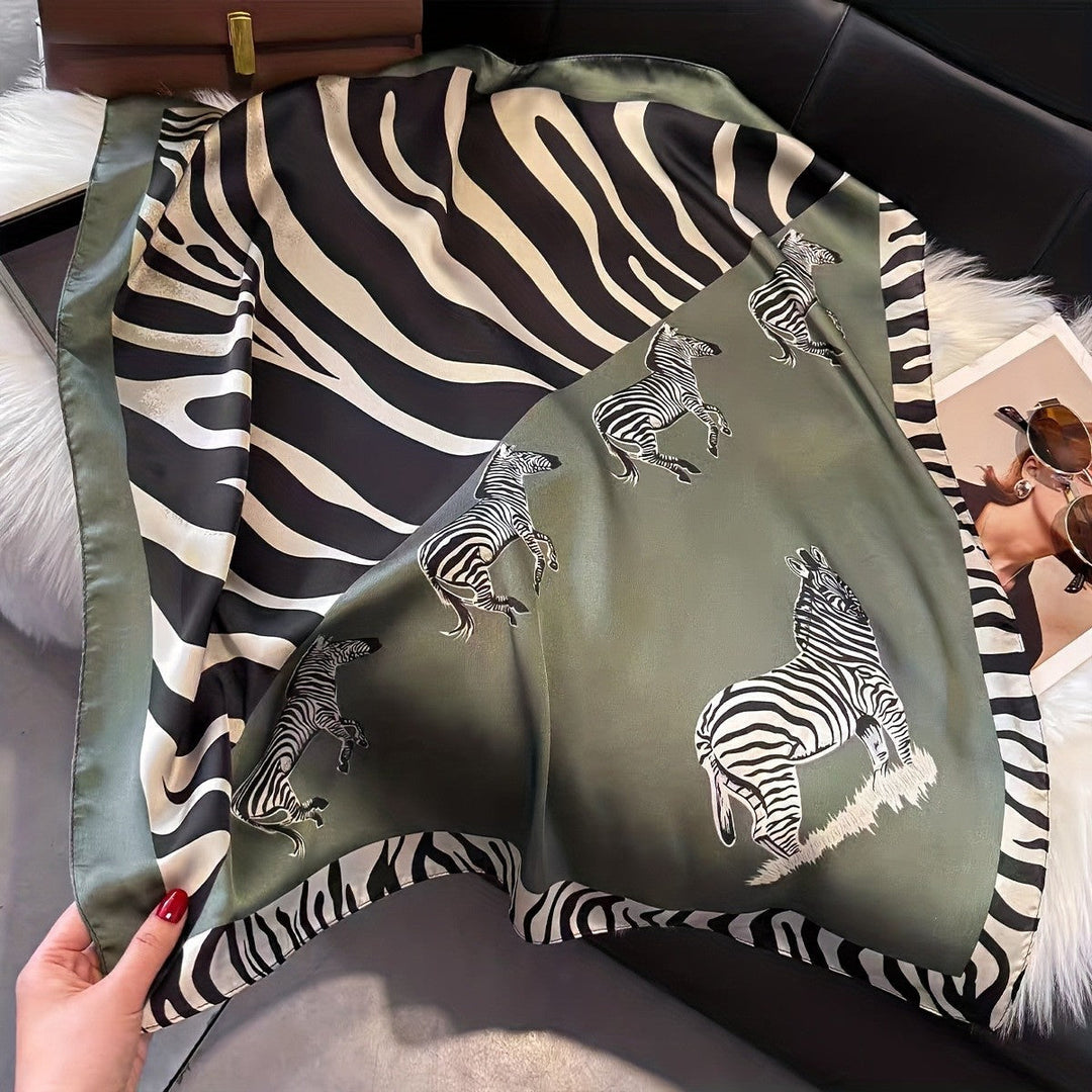 Kalsten | Retro Korean Style Faux Silk Scarf