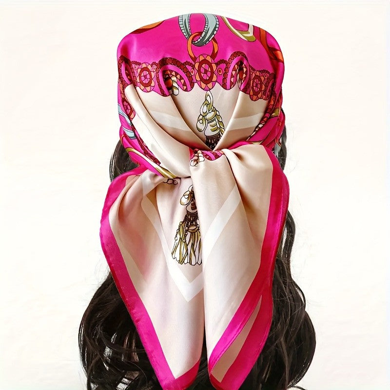 Kalsten | Retro Korean Style Faux Silk Scarf