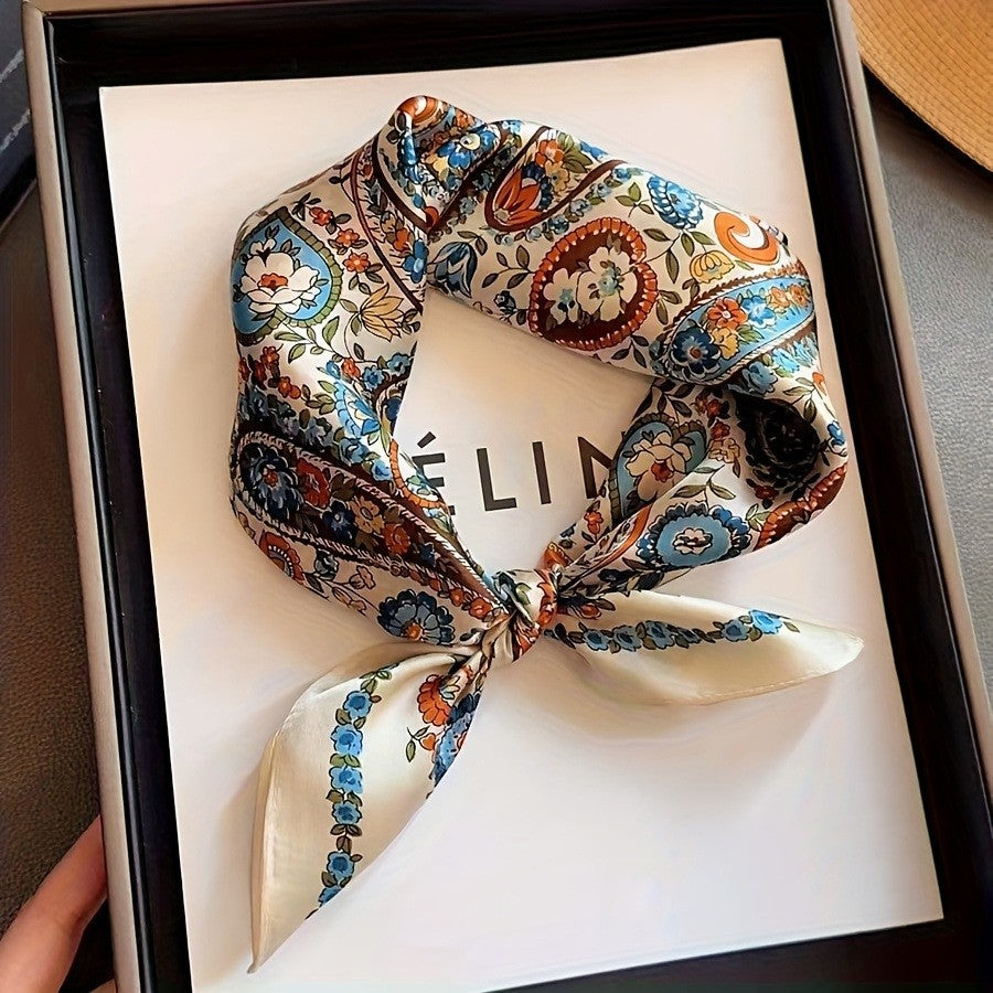 Kalsten | Retro Korean Style Faux Silk Scarf