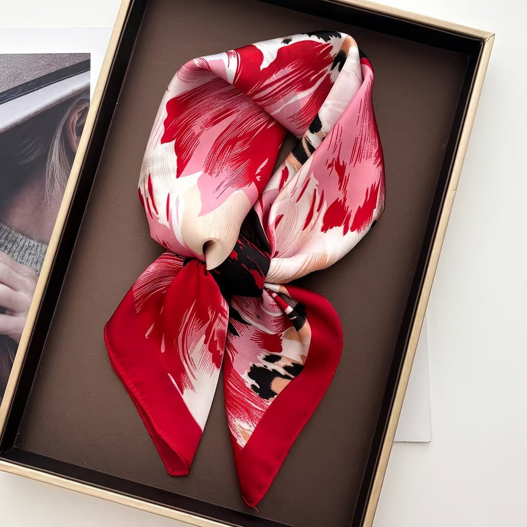 Kalsten | Retro Korean Style Faux Silk Scarf