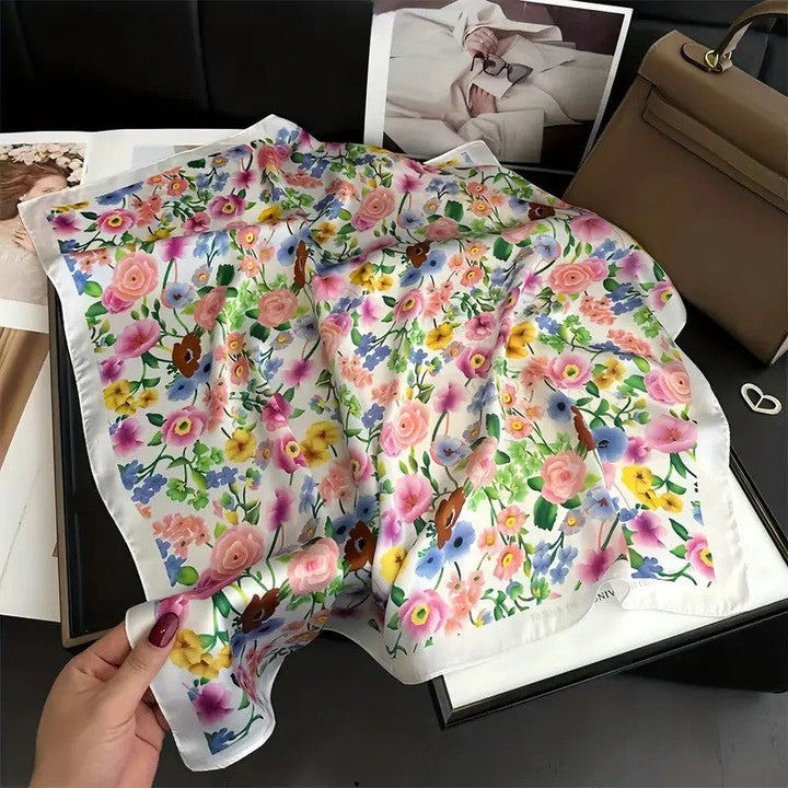 Kalsten | Retro Korean Style Faux Silk Scarf
