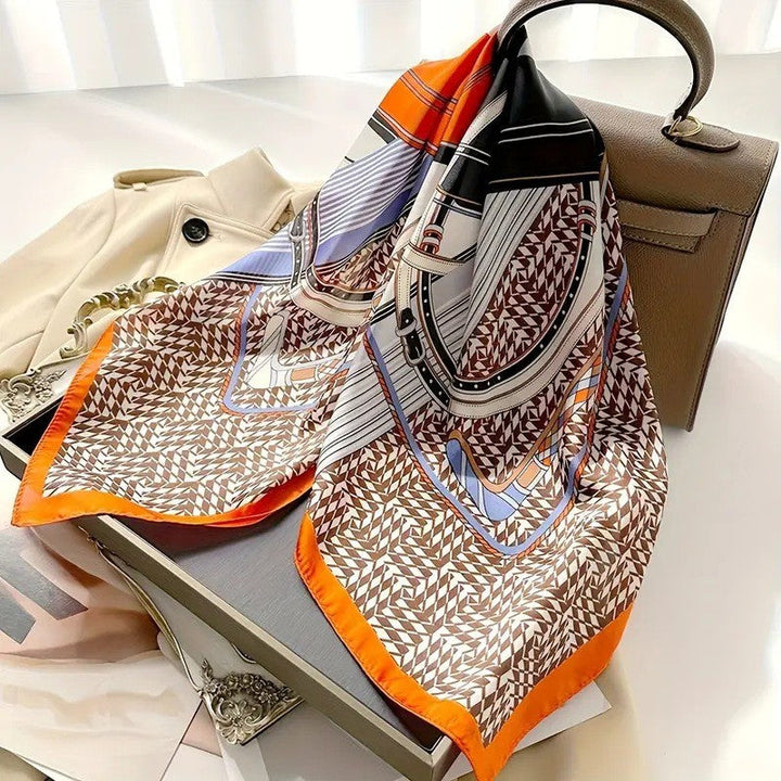 Kalsten | Retro Korean Style Faux Silk Scarf