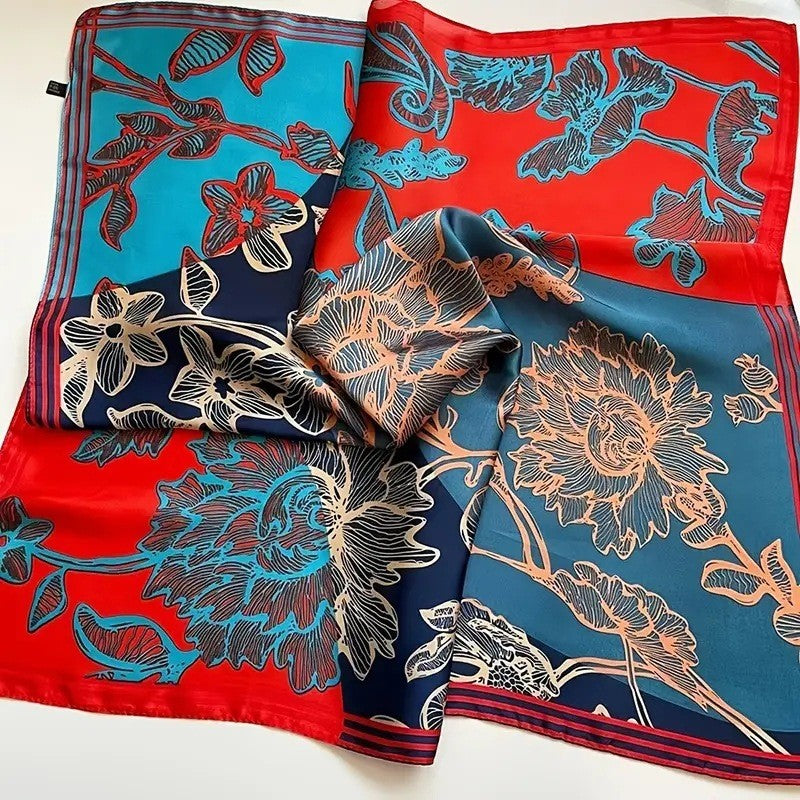 Kalsten | Retro Korean Style Faux Silk Scarf