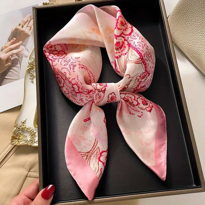 Kalsten | Retro Korean Style Faux Silk Scarf