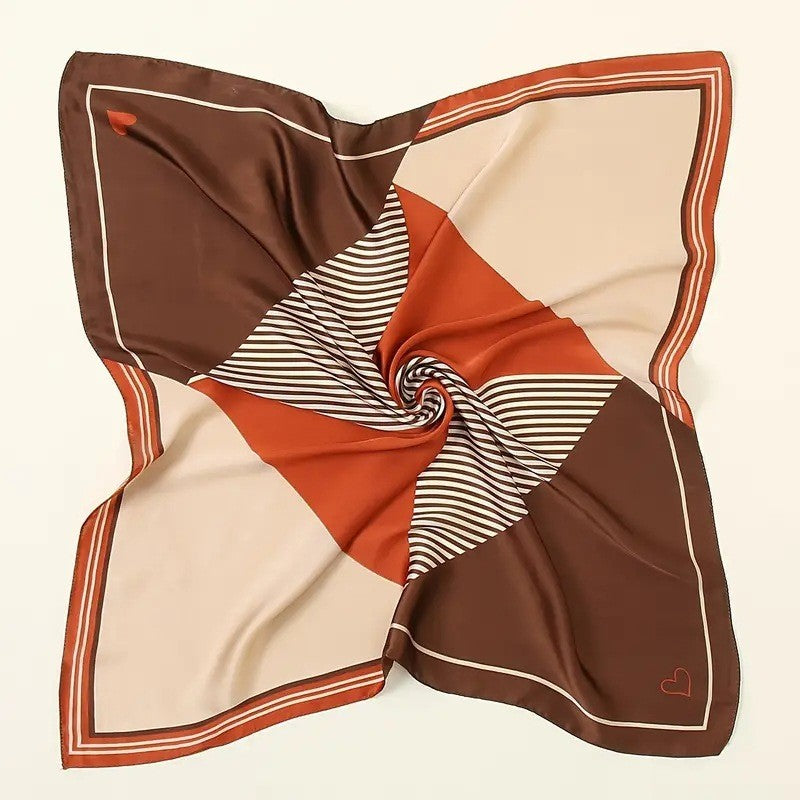 Kalsten | Retro Korean Style Faux Silk Scarf