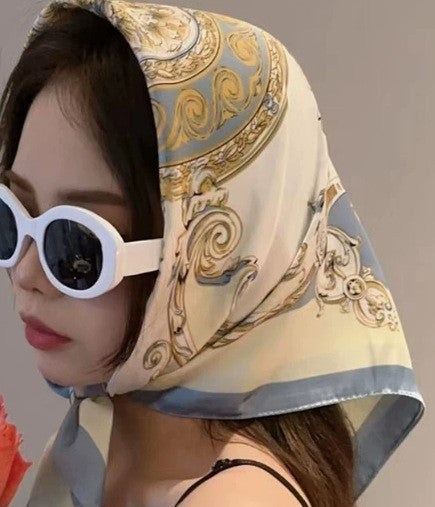 Kalsten | Retro Korean Style Faux Silk Scarf
