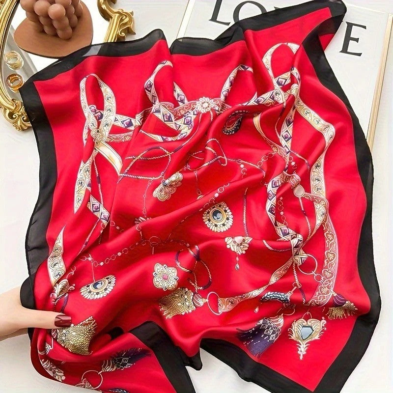 Kalsten | Retro Korean Style Faux Silk Scarf