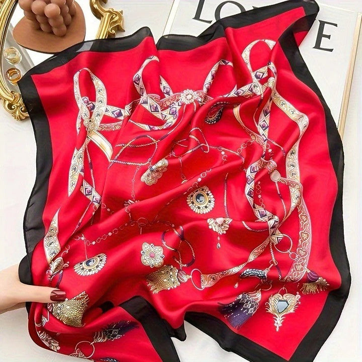 Kalsten | Retro Korean Style Faux Silk Scarf