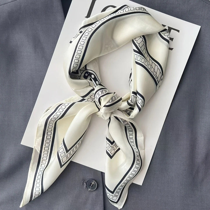 Kalsten | Retro Korean Style Faux Silk Scarf