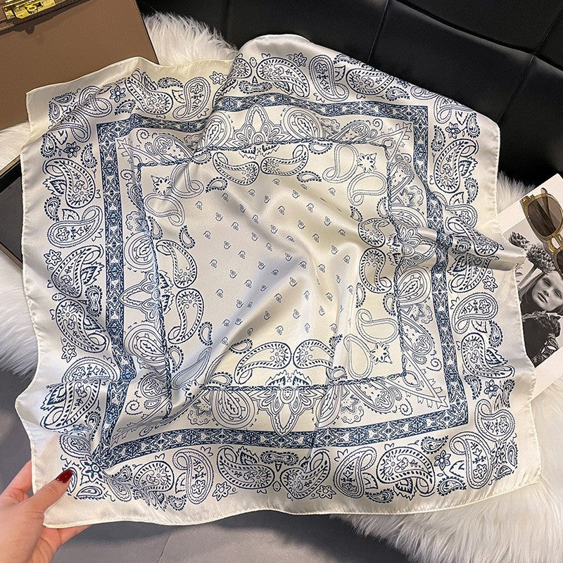 Kalsten | Retro Korean Style Faux Silk Scarf