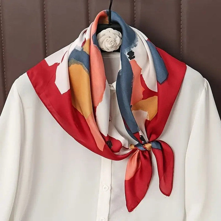 Kalsten | Retro Korean Style Faux Silk Scarf