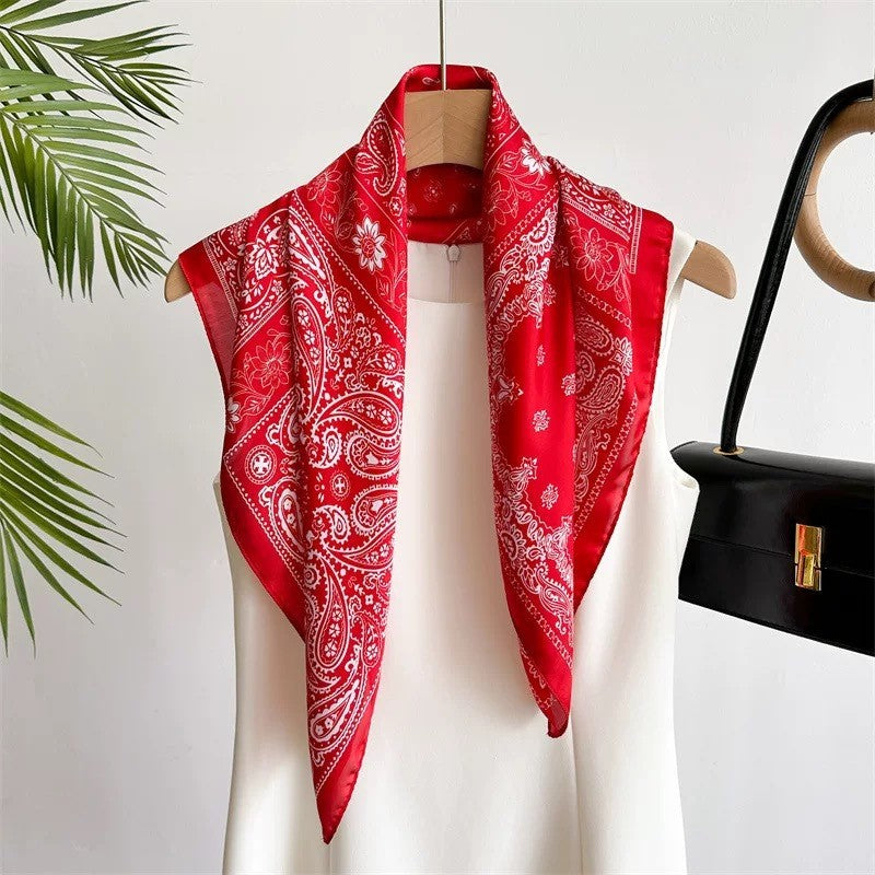 Kalsten | Retro Korean Style Faux Silk Scarf