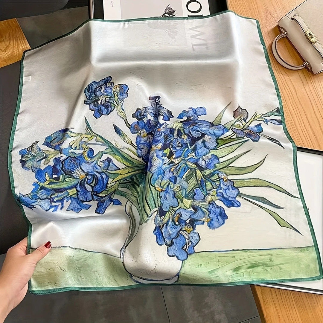 Kalsten | Retro Korean Style Faux Silk Scarf