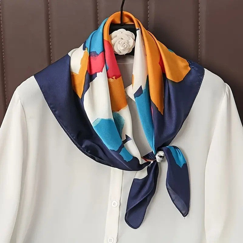Kalsten | Retro Korean Style Faux Silk Scarf
