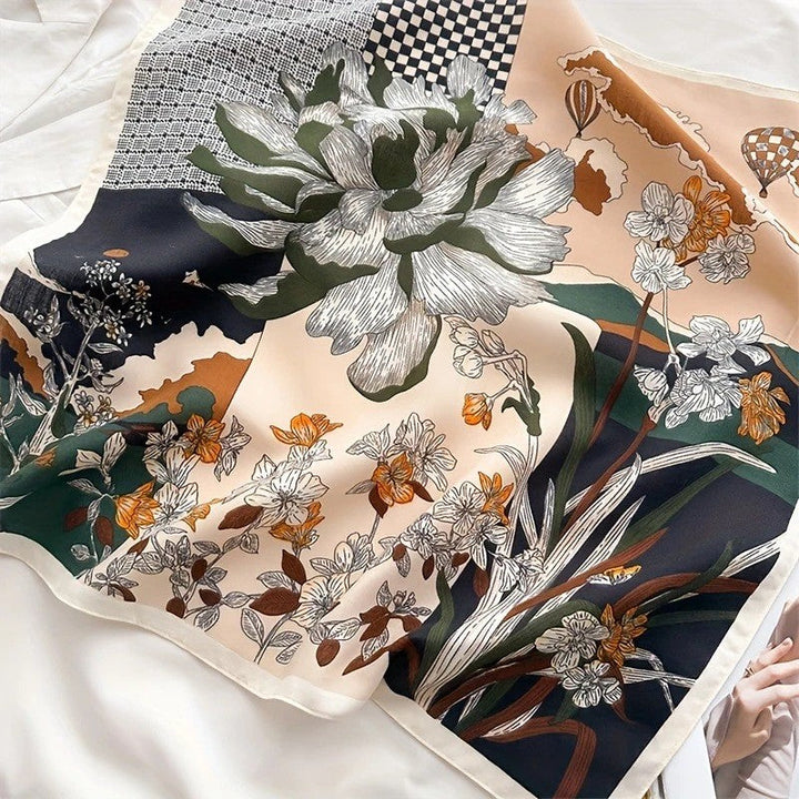 Kalsten | Retro Korean Style Faux Silk Scarf