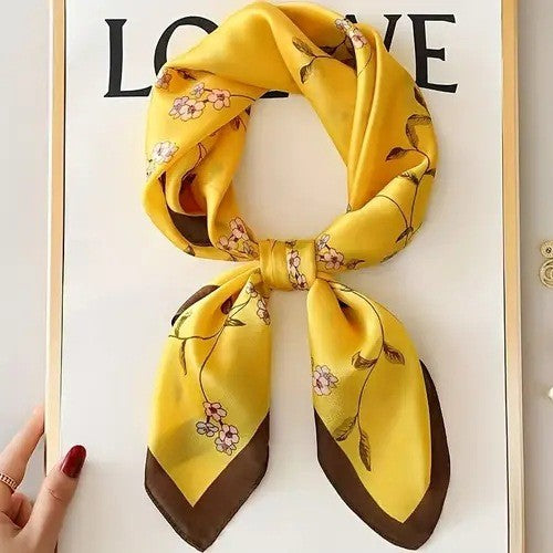 Kalsten | Retro Korean Style Faux Silk Scarf