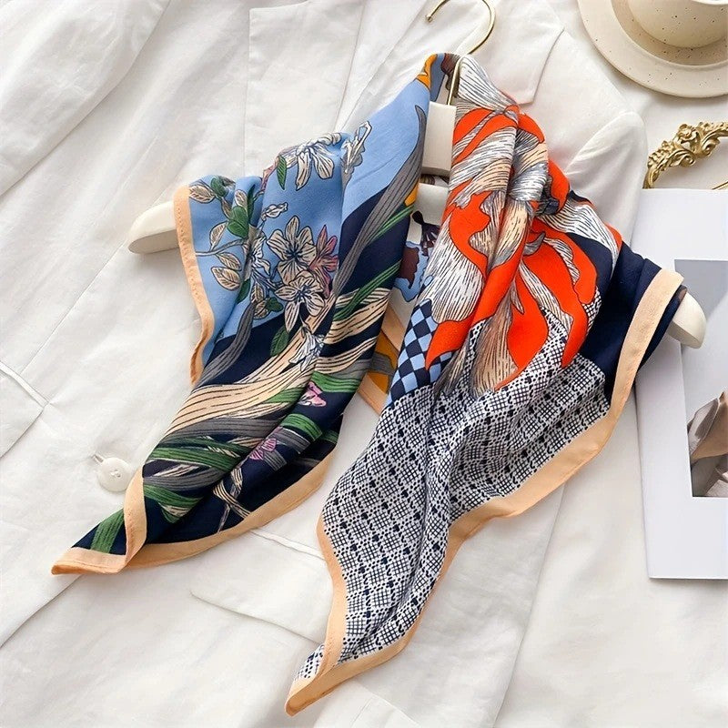 Kalsten | Retro Korean Style Faux Silk Scarf