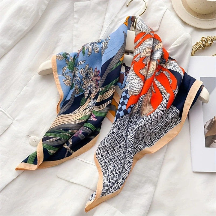 Kalsten | Retro Korean Style Faux Silk Scarf