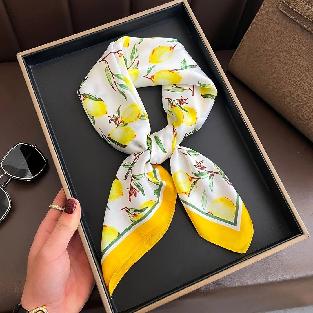 Kalsten | Retro Korean Style Faux Silk Scarf