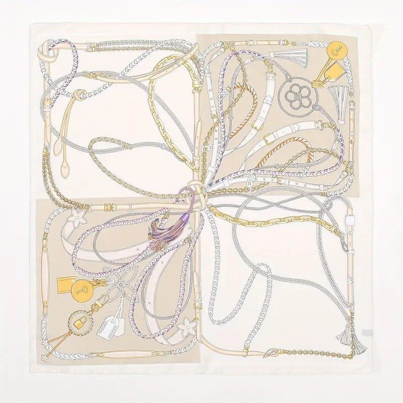 Kalsten | Retro Korean Style Faux Silk Scarf