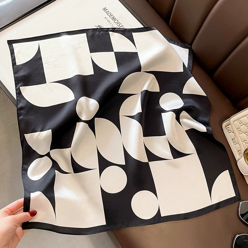 Kalsten | Retro Korean Style Faux Silk Scarf