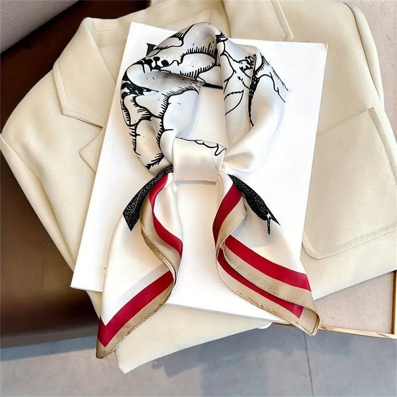 Kalsten | Retro Korean Style Faux Silk Scarf