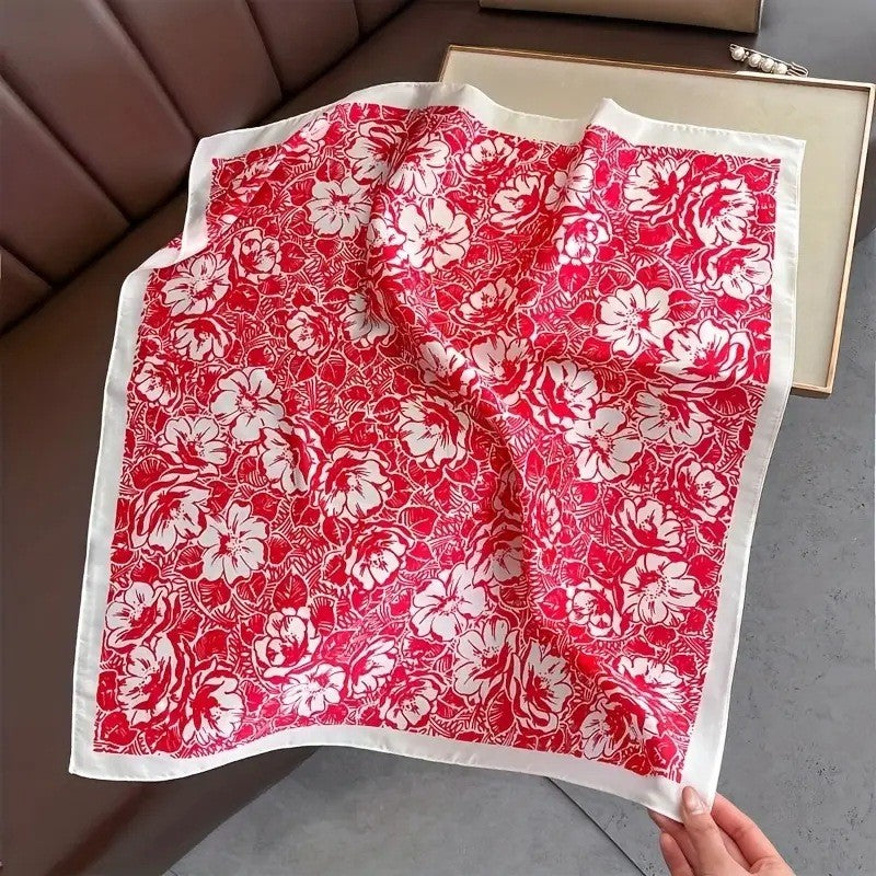 Kalsten | Retro Korean Style Faux Silk Scarf
