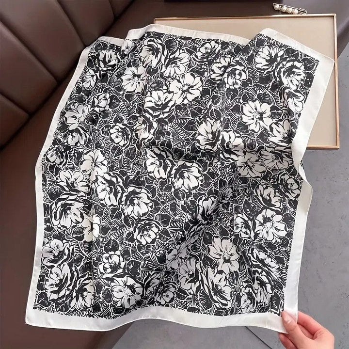 Kalsten | Retro Korean Style Faux Silk Scarf