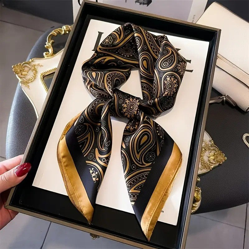 Kalsten | Retro Korean Style Faux Silk Scarf