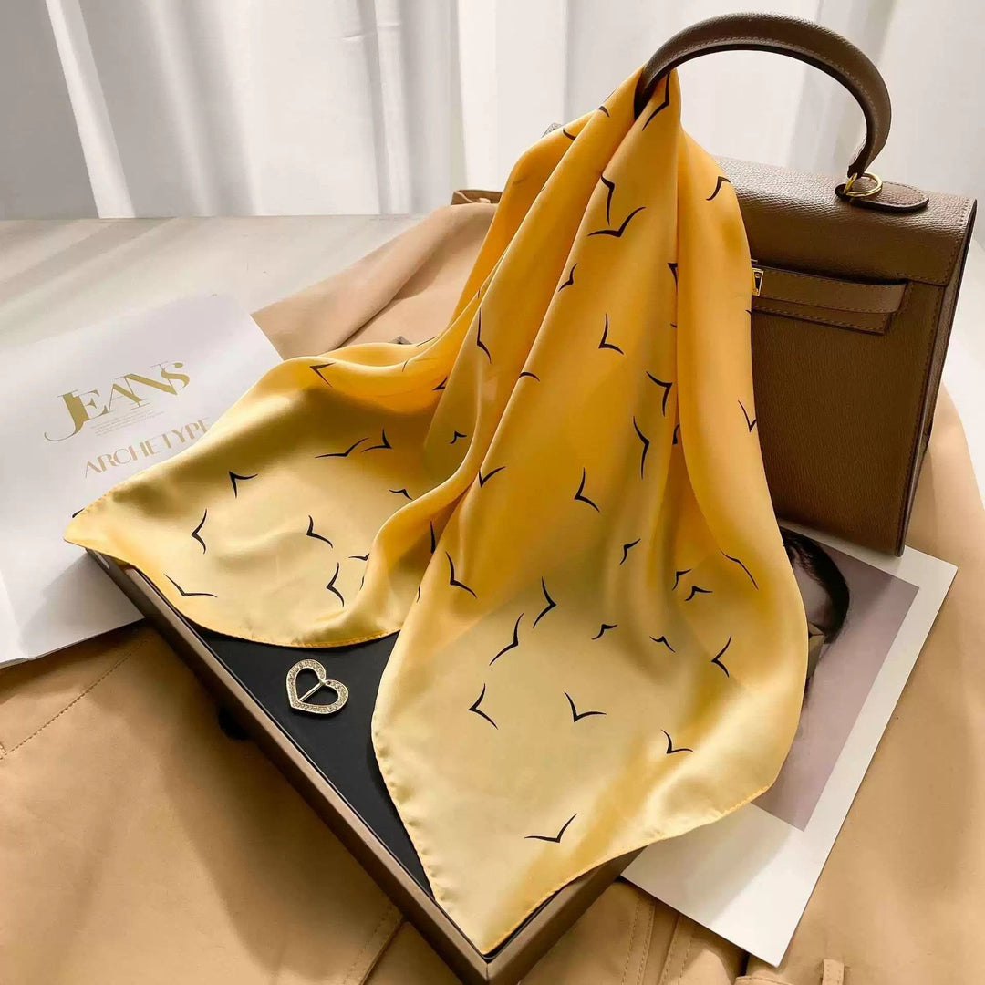 Kalsten | Retro Korean Style Faux Silk Scarf