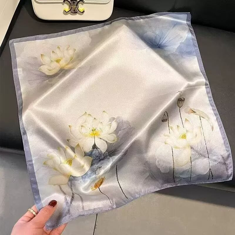 Kalsten | Retro Korean Style Faux Silk Scarf
