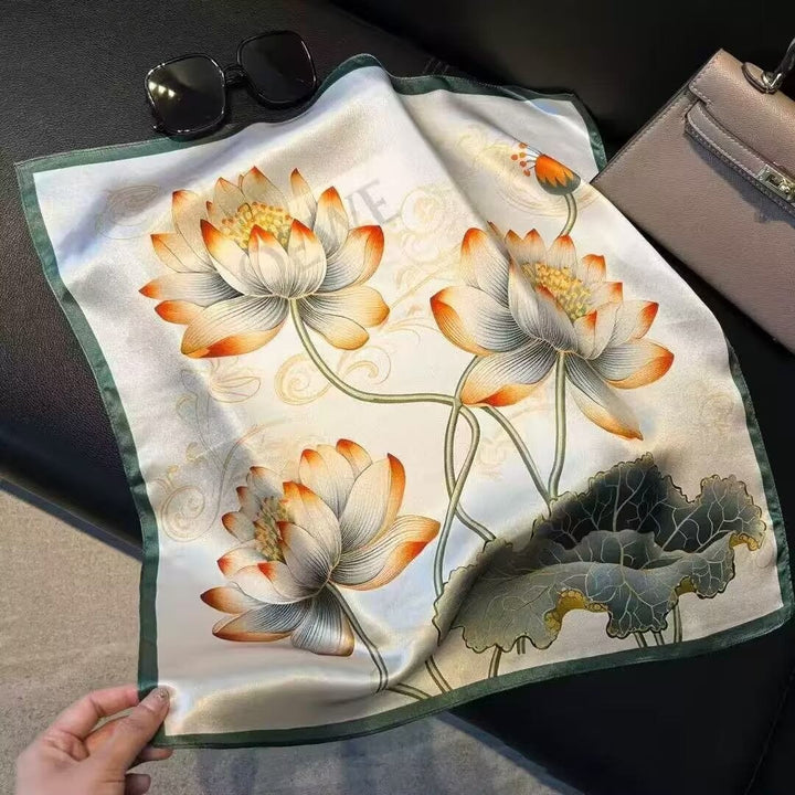 Kalsten | Retro Korean Style Faux Silk Scarf