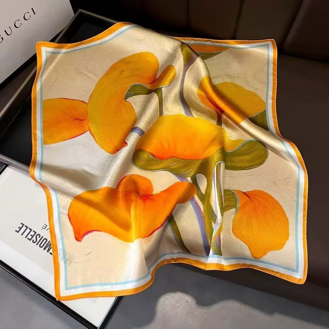 Kalsten | Retro Korean Style Faux Silk Scarf