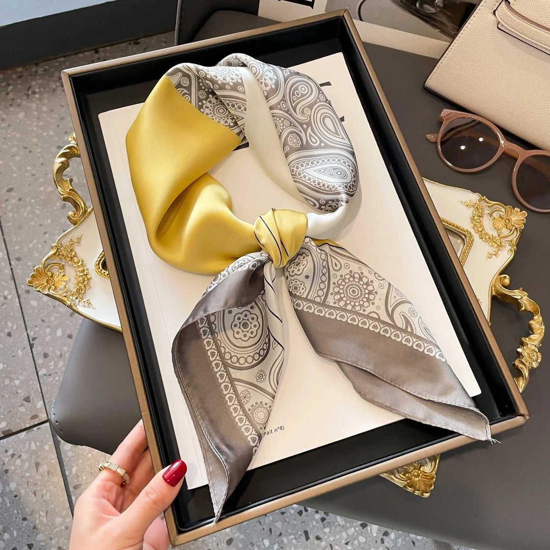 Kalsten | Retro Korean Style Faux Silk Scarf